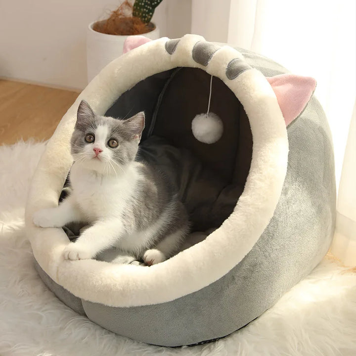 Pet Tent Cave Bed for Pets Self-Warming Tent - JoySkyProducts