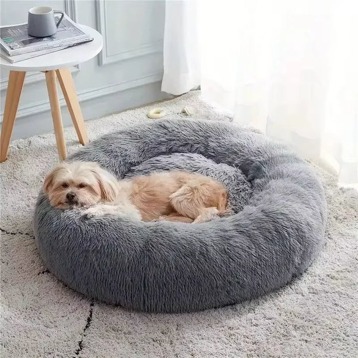 Super Pet Bed Warm Sleeping Nest Soft Long Plush - JoySkyProducts