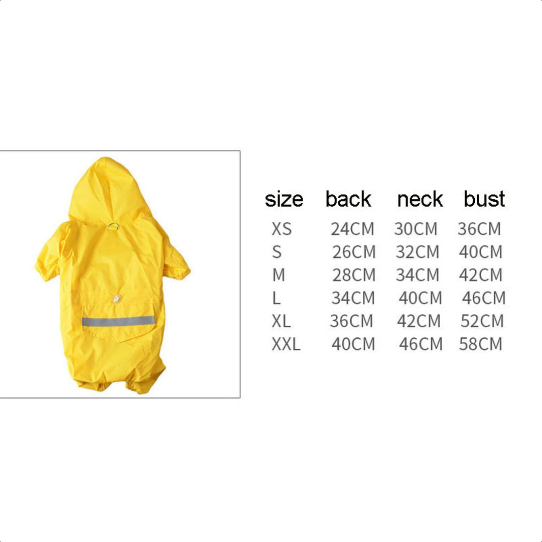 High-Quality, Reflective Waterproof Pet Dog Raincoat - JoySkyProducts