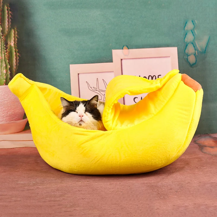 Banana Shaped Pet Bedding Comfortable Pet Nest Mat - JoySkyProducts