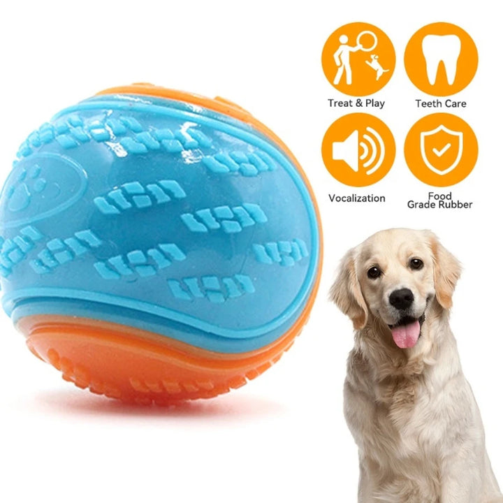 Pet Chewing Teeth Cleaning Treatment Elastic Ball - JoySkyProducts