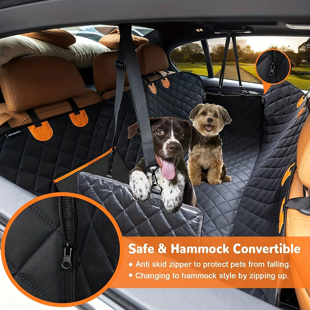 Dog Seat Cover Car Seat Cover for Pets 100%Waterproof Pet Seat Cover Hammock 600D Heavy Duty Scratch Proof Nonslip Durable Soft - JoySkyProducts