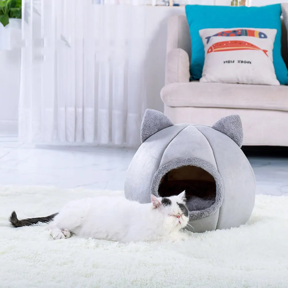 Pet Tent Cave Bed for Pets Self-Warming Tent - JoySkyProducts